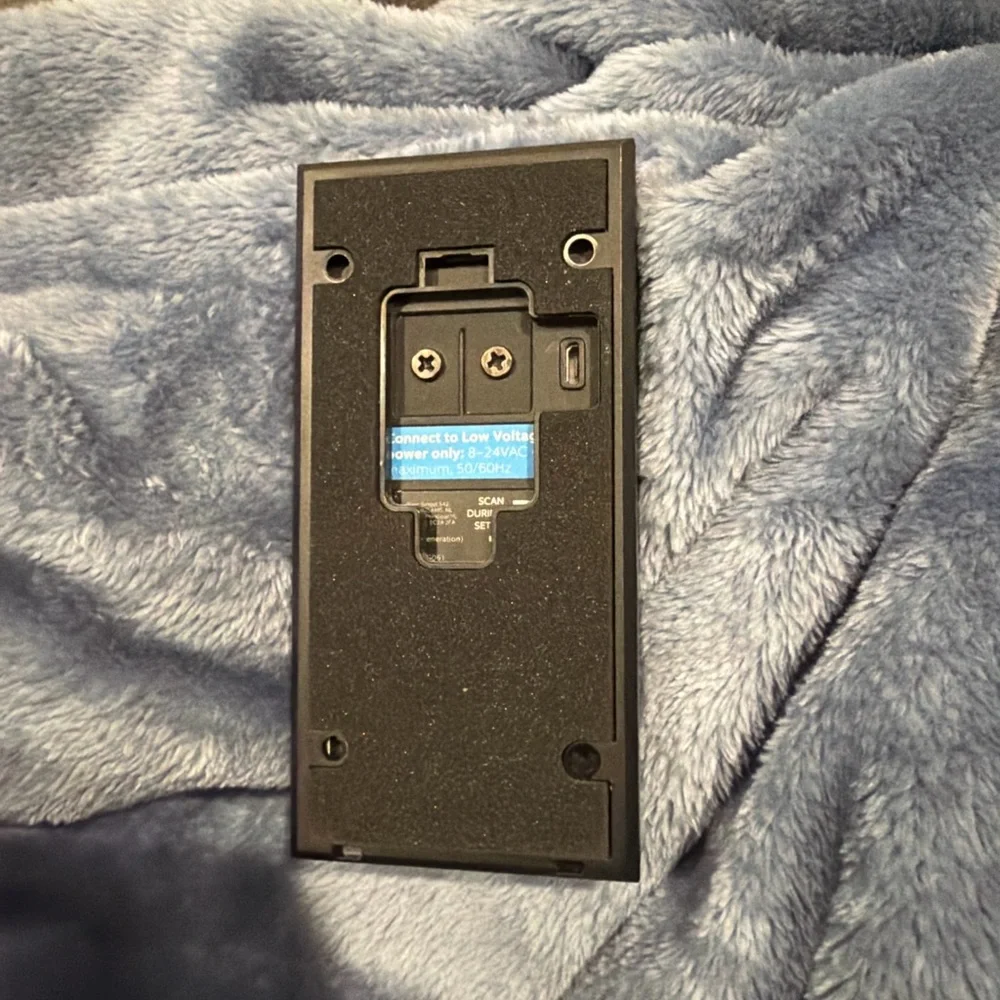 Ring Smart Doorbell in Silver and Black